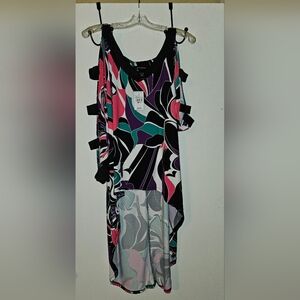 Hi-Low slit sleeve top by Ashley Stewart